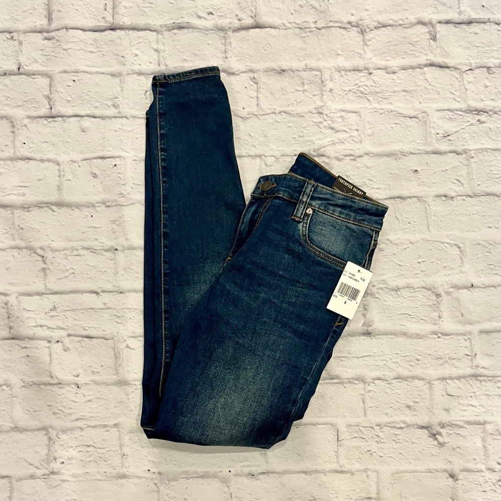 Kut from the Kloth Dark Wash Toothpick Skinny Jeans